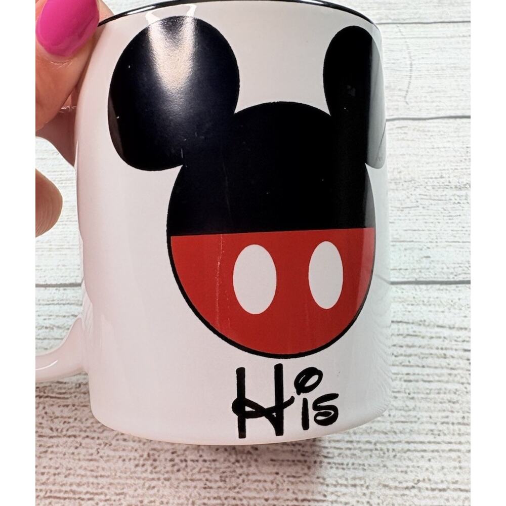 Disney Mickey Mouse “His” Mug Jerry Leigh Multicolor 10 oz - Picture 3 of 5